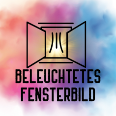 Beleuchtetes Fensterbild