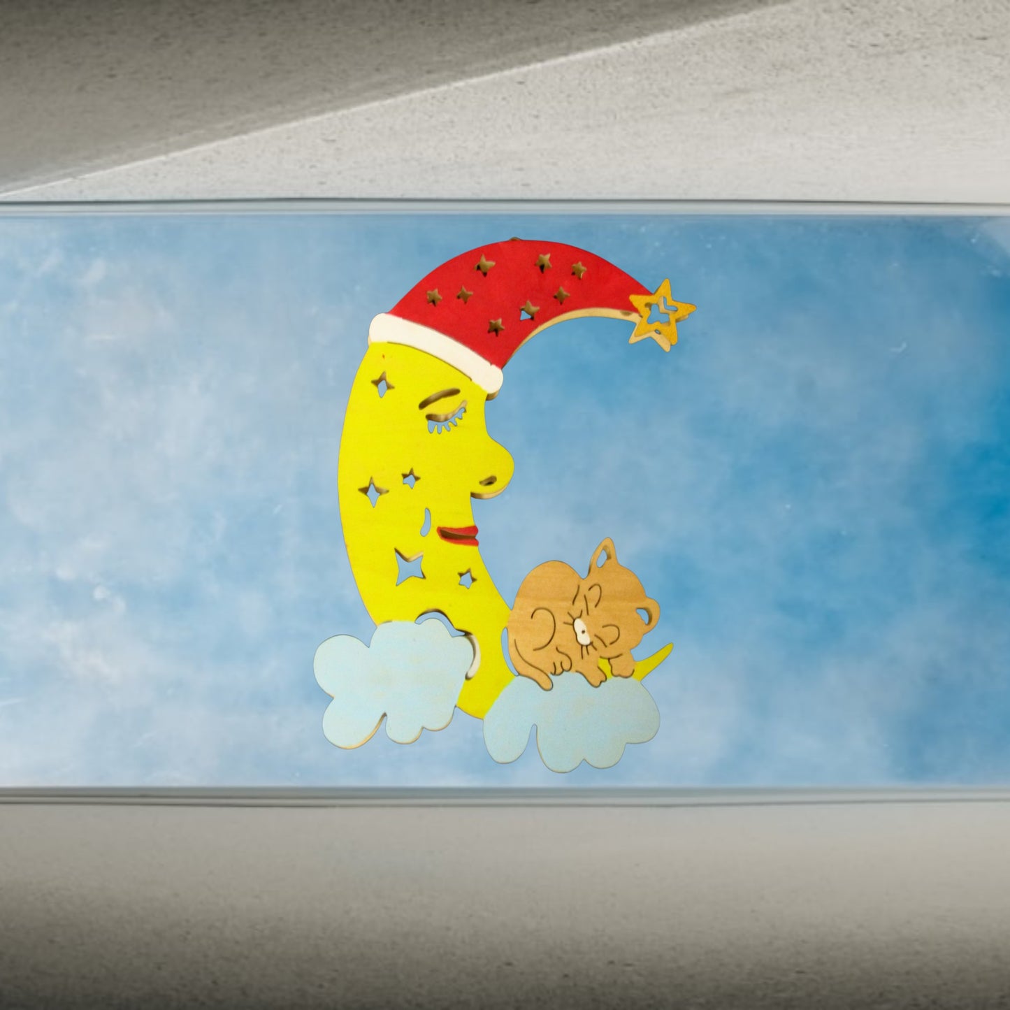 Beleuchtetes Fensterbild