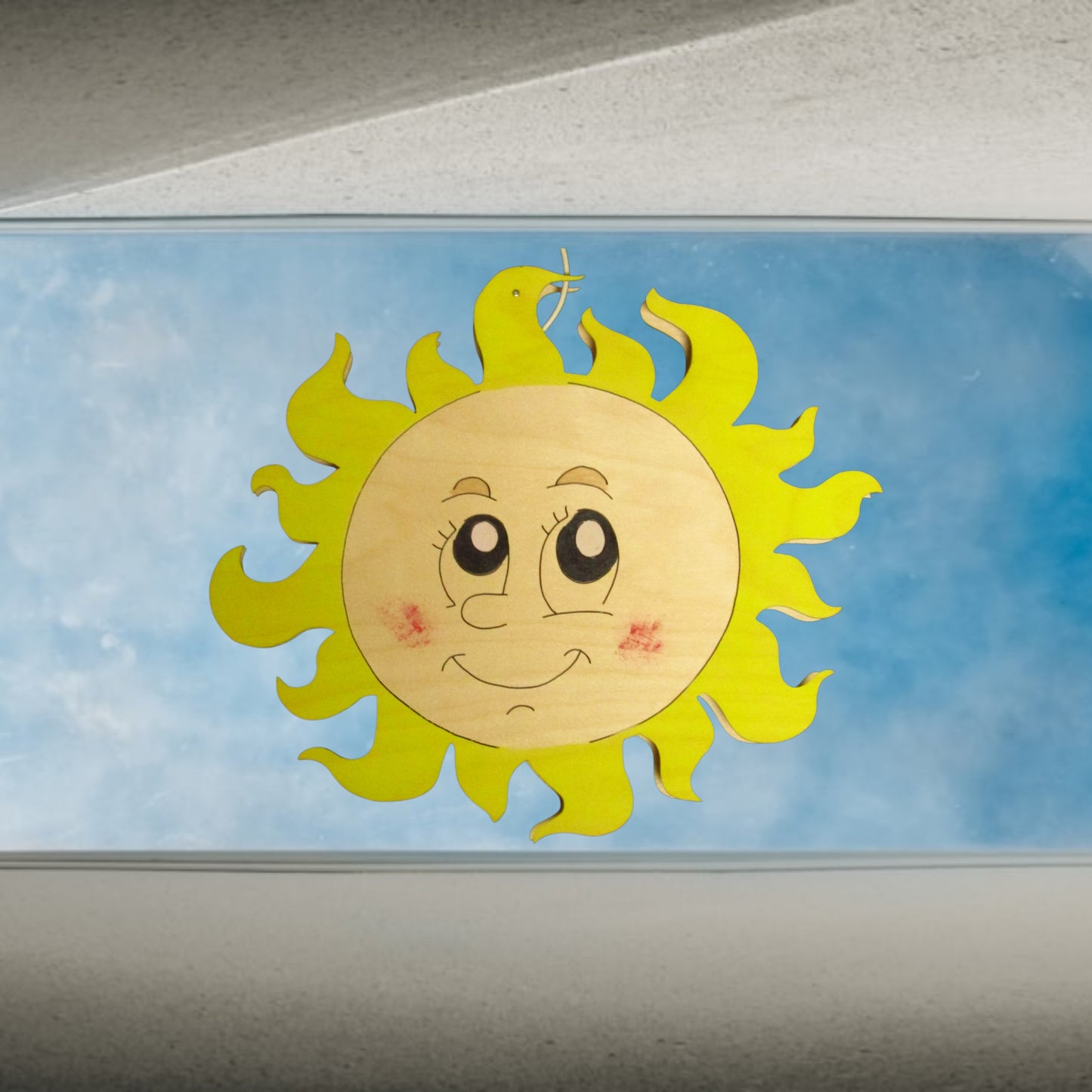 Beleuchtetes Fensterbild