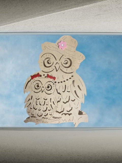 Beleuchtetes Fensterbild